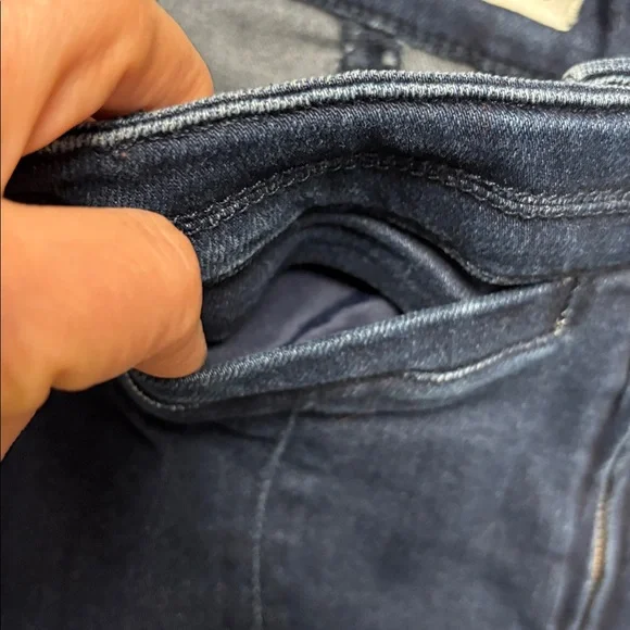 Pilcro and the Letterpress Anthropologie Dark Blue Skinny Jeans - Picture 6 of 8